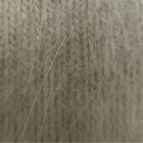 Alex Marie cream Cowl Neck Knit Sweater Rabbit Hair Nylon size large - Picture 8 of 9